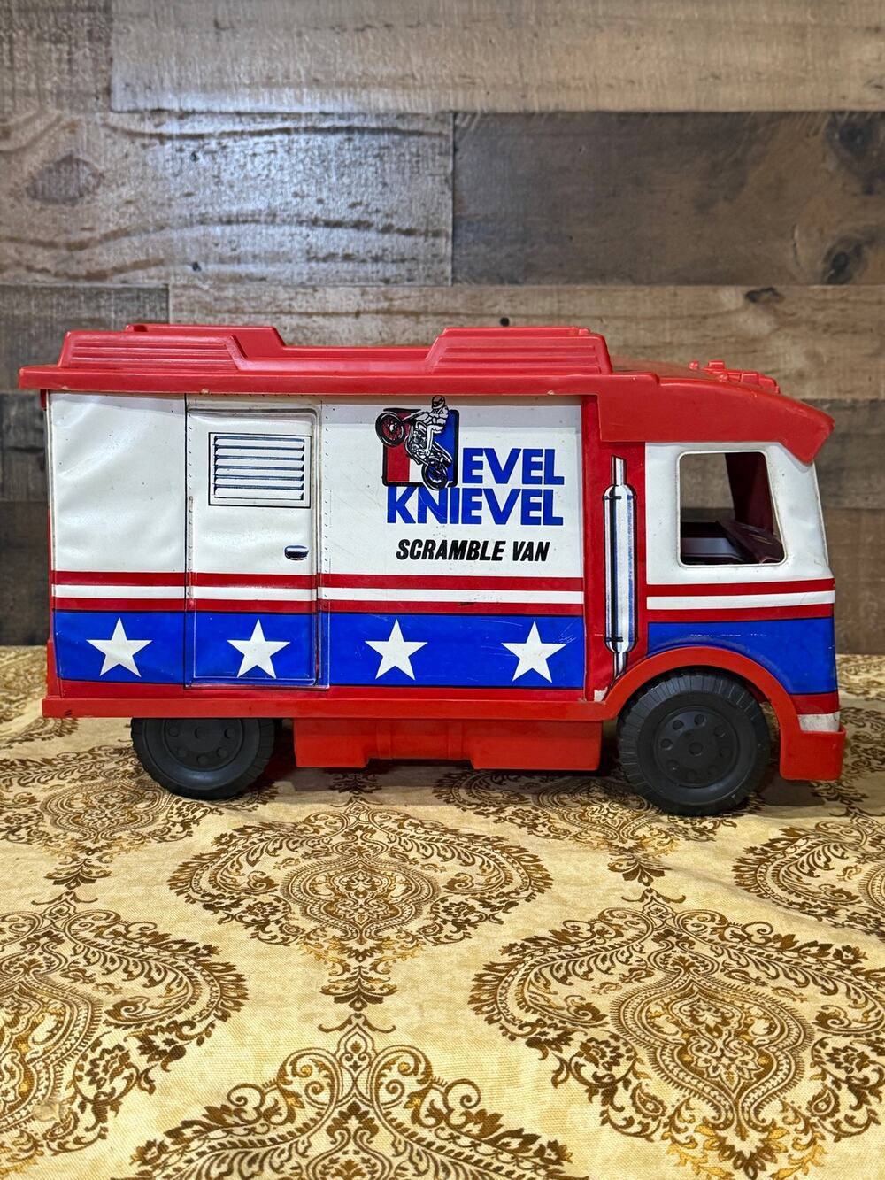 Vintage 1973 Ideal Toy Corp Evel Knievel Scramble Van